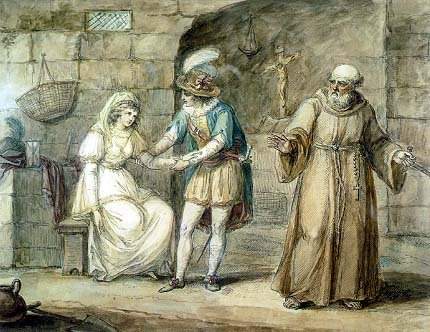 Henry William Bunbury - Romeo and Juliet with Friar Laurence (1792-96)