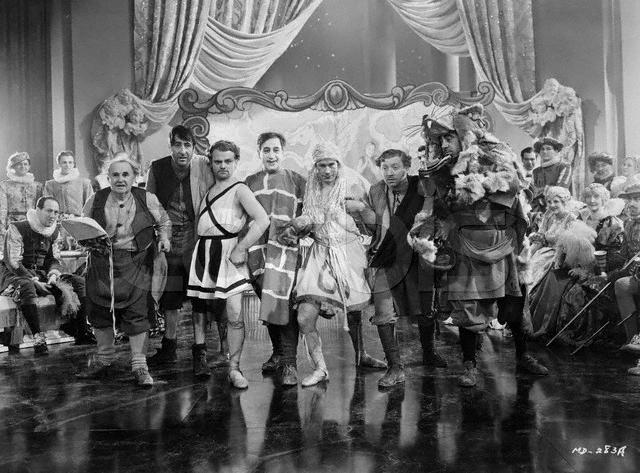 Cagney as Bottom in the play within a play. Also pictured are Joe E. Brown and Hugh Herbert (Max Reinhardt,1935)