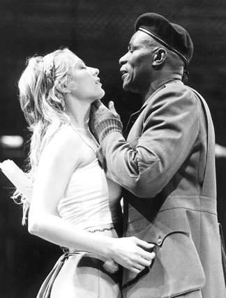 John Douglas Thompson as Othello with Jennifer Mudge Tucker in the Trinity Repertory Company production 1999
