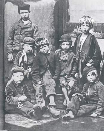 Homeless boys, about 1880. The Warder Collection