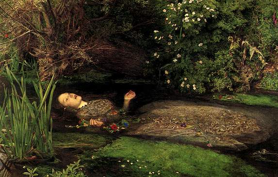 John Everett Millais (1829-1896) - Ophelia (1851-1852) Tate Gallery, London